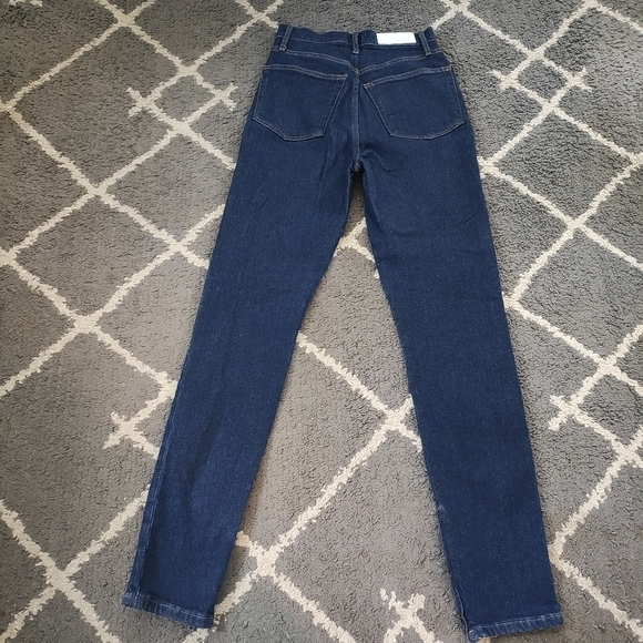 Re/Done drainpipe super high waist skinny jeans in rigid like color size 26 - Picture 11 of 15